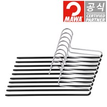 독일 정품 마와 논슬립 옷걸이 1단 바지걸이 KH1 블랙 10개입, 10개, 단품