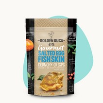싱가포르 GOLDEN DUCK 생선 껍질 과자 짭짤한 계란 노른자 3봉지