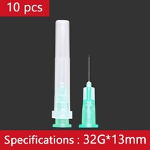 무통 작은 바늘 세척기 32G 일회용 주사기 극상 4mm 13mm 아름다운 눈꺼풀 도구, [04] 32G 13mm 10pcs, 04 32G 13mm 10pcs