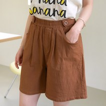 데일리앤 헤즐리 여성 코튼 밴딩 4부 여름 반바지