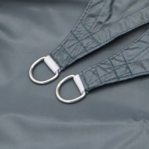 Ecommhunt 삼각형 차양 캐노피 UV 차단 차양막 야외 활동 뒤뜰 차양 캠프 텐트 직송, E_2X2X2M