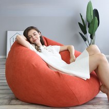 dropshipping Giant bean bag cover 퍼프 의자 리넨 천 안락 의자 소파 좌석 pouf 소파 다다미 큰 안락 의자 솜털 모피 공장, 80x78x63cm 패브릭