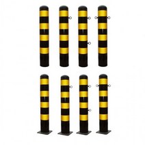 x 스틸 1200mm 일자형 76 볼라드, 매립식(H1200) 고리1개