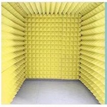 가정용 방음부스 BJ 노이즈 캔슬링 전화 소형 반주기, 노란색 + LED 조명