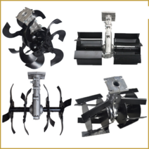 아세아관리기부품 잔디 깎는 기계 토양 휠 헤드 부속, 화이트 기어 박스