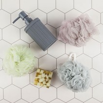 보냄 대왕 샤워볼 60g, 1개, 그린