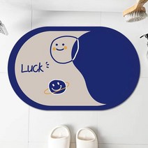 비기팬시 북유럽풍 빨아쓰는 규조토 발매트 40*60cm, Luck