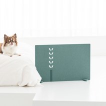 베르디안 까비 미니파티션 강아지 고양이 울타리펜스 가림막 낮은파티션 1단/안전문/패널, 잎새, 블루