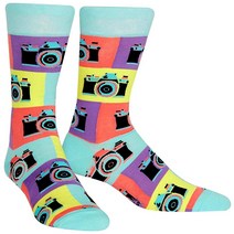 Sock It To Me 남성용 Say Cheese 레트로 카메라 사진 작가 크루 양말