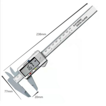디지털 캘리퍼스전자 버니어 캘리퍼스측정 눈금자 0-150mm 측정 눈금자 고정밀 플라스틱 마이크로미터, 은0-150mm