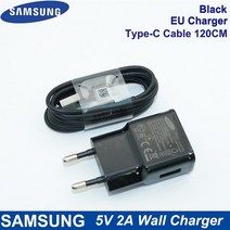 고속 충전기 무선 삼성 5V 2A US/EU 여행용 벽 고속 충전기 10W 어댑터 유형-C 케이블 USB 노트 8 9 갤럭, 04 EU Charger Add 120