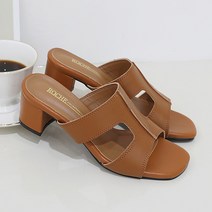 제이슈 수제화 가죽 워너비 뮬 슬리퍼 5cm