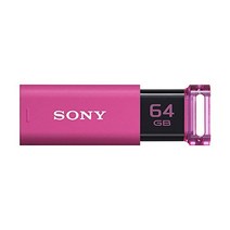 SONY 소니 USB 메모리 USB3.0 64GB 핑크 캡리스 USM64GU p, 1MB