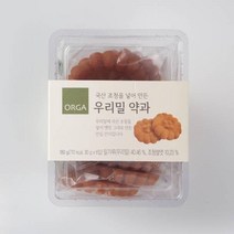 ORGA 간식 우리밀 약과 (180g) 탕비실 회사 어린이 성인 캠핑 차박 홈파티 영화 선물, 25개
