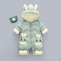 아기 패딩우주복 점프슈트 경량우주복 아기 겨울외출복 유아 신생아 겨울우주복