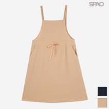 스파오 SPAO (QR) 린넨 오버롤 원피스_SPOW937G92
