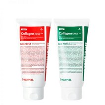 [국내정품][2개/] 메디필 콜라겐 클리어 2.0 300ml 세트 / 레드 락토 그린 시카 노폐물 진정 케어 약알칼리 폼 클렌징, 그린시카클리어2.0x2, 2개