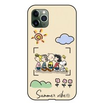 폰킹덤 YELLOW FRIEND WHITE 스누피 찰리브라운 휴대폰 범퍼 케이스