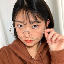 엉클스 국산 62mm 블루라이트 차단 빅 오버사이즈 동글이 안경