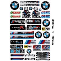 BMW 자동차 모토라드 motorrad 오토바이 헬멧 데칼 반사 스티커 s1000rr r1250gs f850gs c400x, BMW Total 데칼 반사 스티커(30x20)