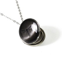 사진목걸이 HummingBird161 layering 잠자리 black 32mm 인생아이템 로켓 빈티지 목걸이 +각인전사