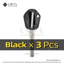 잠금장치 도난방지 오토바이 자전거 3Ps 새로운 빈 키 바이크 오토바이 교체 Unut KTM Duke200 Duke 00 Duk, 01 3 PCS Black