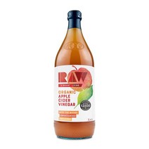 Raw Vibrant Living 유기농 애플 호환용 사이다 비네거 사과 식초 1리터 APPLE Cider Vinegar