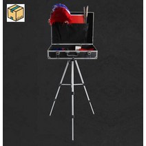 마술 가방 장비 마술사 접이식 매직 출장 테이블 보관 도구, 1호 클래식블랙(잠금없음), 받침대만 있고, 상자는 없다.