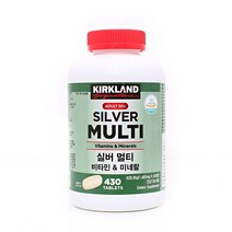 [Kirkland]커클랜드 실버 멀티 비타민 & 미네랄 1464.5mg x 430정/ 코스트코/ 국내배송, 430정, 5개
