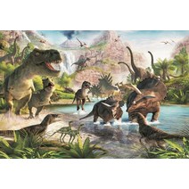 공룡 세계 사진 배경 정글 동물 사파리 야생 생일 축하 파티 소년 장식 배너 소품, Vinyl  300x180cm+GRAY