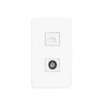 베뉴 1개용 CA2방 +8P 복합 안테나 TV 인터넷 랜선 멀티 콘센트 HDVN-CT28S1 콘센트설치부속품, 선택없음