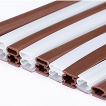 문지방 날씨 스트립 창 자체 접착 씰링 스트립 방음 폼 테이프, 적갈색, 10x6mm