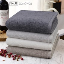송월타월 고급 호텔 수건 5매 10매 세트 세면 타올 150g 30수 면사 환갑 회갑 결혼 돌잔치 답례품 기업 선물, (호텔컬러) 진회색, 1개