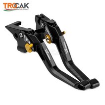 새로운 로고 트레이서 900 야마하 TRACER900 2021 2022 오토바이 CNC 알루미늄 조정 가능한 짧은 브레이크 클러치 레버, BLACK GOLD