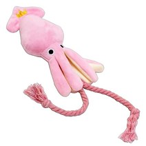 Ipetboom 강아지 플러시 문어 장난감: 강아지 치발기 인터랙티브 매듭 장난감 로프 츄 인형 소형 중형 강아지용 공격적인 츄어 인터랙티브 트레이닝 게임 치아 청소 야외 강아지