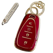 루루형제 쉐보레 아베오 크루즈 트랙스 라세티프리미어 키 케이스 + 번호 키링 + 큐빅 오링 세트, 키케이스+번호키링, AC-03, 딥레드