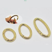 특이한 디자인 DIY 셀프 수리 개고리 금속 버클 가방 부자재 고리 장식 타원 오픈 오링 골드 -대1p