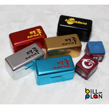 철제명품초크 당구초크 무사시그립 초크케이스, 블랙