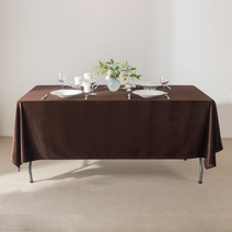 행사용벨벳테이블보 구김없고 늘어나지않는 고급벨벳소재 식탁보, 818(브라운), 220x150