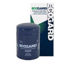 ECOGARD X257 프리미엄 스핀 온 엔진 오일 필터 기존 오일용 아우디 A4 Quattro 18L 19982005 19982006 5000 20L 디젤 19791985