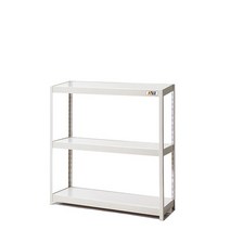 몬스터랙/플러스 1000x400x1200 3단 선반 철제선반 조립식 앵글 베란다선반 조립식선반 스탠드선반, 몬스터랙플러스 1000x400x1200 3단, 아이보리(FD)