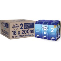 Aptamil 2단계 팔로우온 베이비 우유 레디 투 유 리퀴드 6-12개월 압타밀 영국분유직구 200ml 18팩, 1개