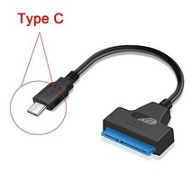 외장하드케이블 외장하드연결선 초고속 SATA-USB 3.0 / 2.0 케이블 어댑터 최대 6Gbps 지원 2.5 인치 외장형 SSD HDD 하드 드라이브 22 핀 Sata III, 50CM_SATA to USB 3.0, 03 SATA to Type C_04 50CM