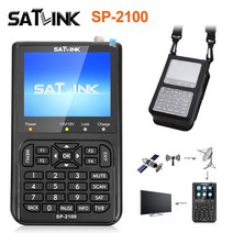 SATLINK SP-2100 HD Sat 파인더 DVB S/S2 Satfinder/4 디지털 위성 미터 3.5 인치 LCD 화면 pk WS 6906, 04 Au 플러그