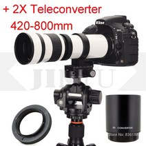 JINTU 화이트 420800mm 4201600mm 망원 렌즈 2x 텔레컨버터 니콘 D5200 D5300 D5500 D5600 D7000 D7100 D7200 D7500 D90, Nikon, 01 Nikon