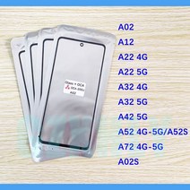 휴대폰수리 터치 패널 호환A22 A02s A12 A32 A42 A52 A72 4G 5G LCD 전면 터치 스크린 렌즈 유리 OCA 접착, 한개옵션1, 03 A22 4G With OCA