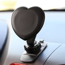 카멜레온360 마그넷 자석 차량용 핸드폰 휴대폰 거치대, 마그넷하트(블랙), 1개