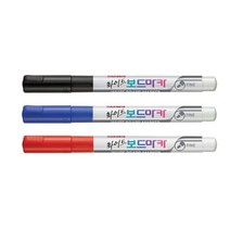 모나미 둥근 닙 화이트 보드마카 FINE (12개입) 세트 유성매직 지우개, 한나 적색, 한나 본상품선택