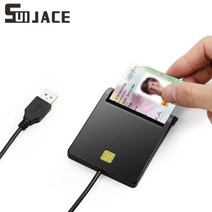 카드리더기 메모리USB 스마트 카드 리더기 PCSC EMV ISO7816 DNIE ATM CAC IC 칩 뱅크 전자 지갑 dni citiz, 한개옵션0