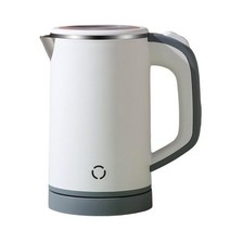 V01 800ML 휴대용 미니 전기포트, 하얀색, 18.5cmx10cm, 스테인레스 스틸